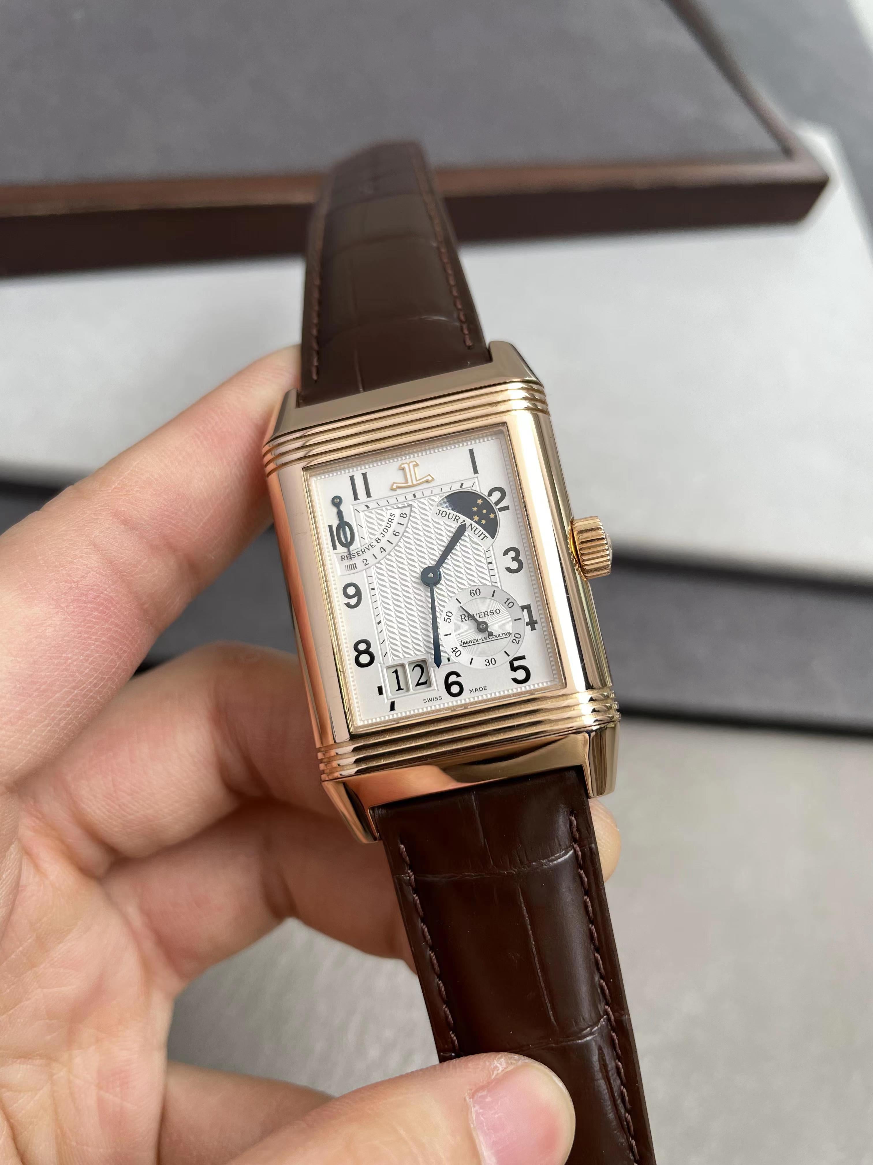 Jaeger LeCoultre Reverso Q3002420 Septantieme 8 Jours day night big