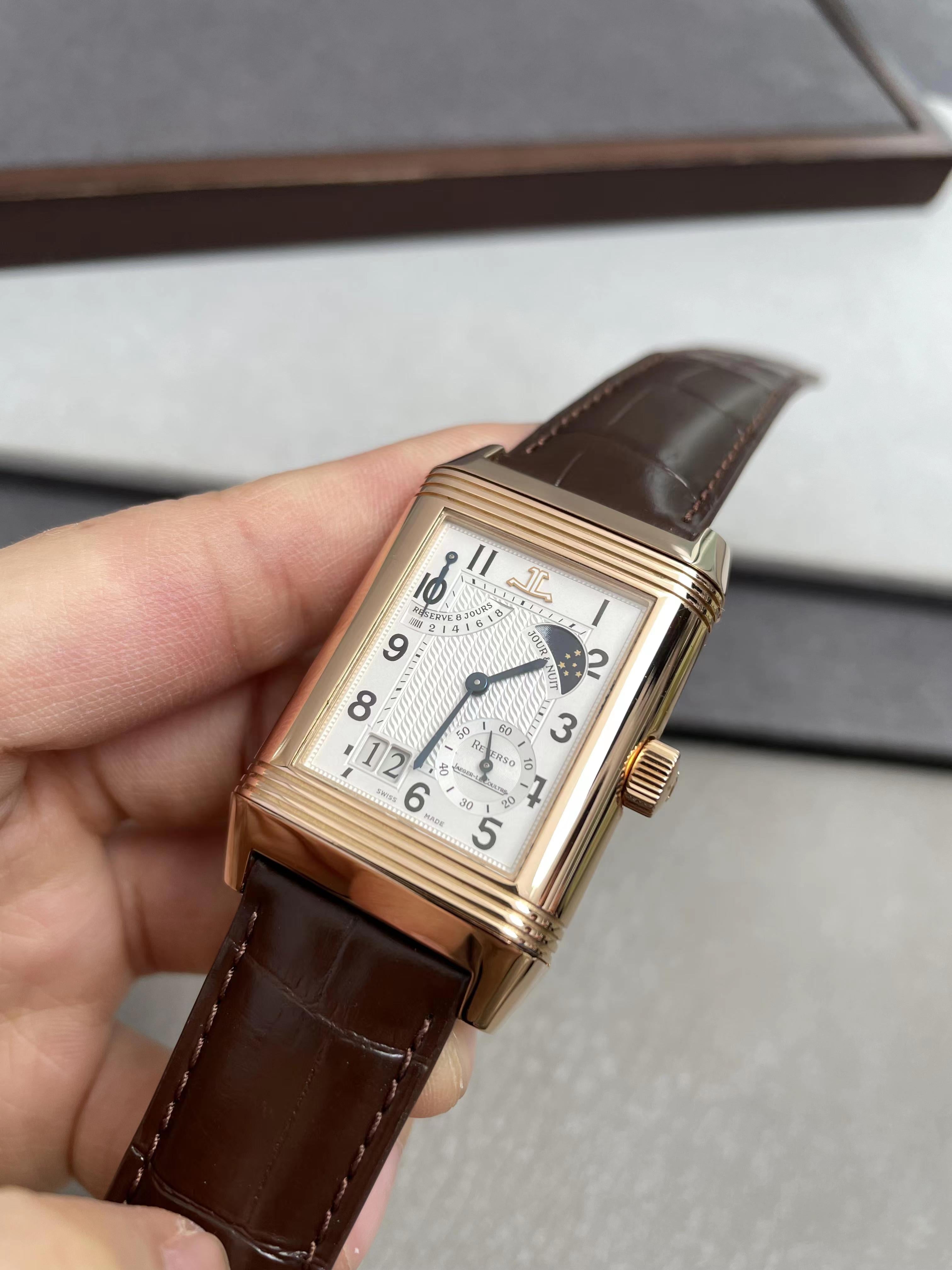 Jaeger LeCoultre Reverso Q3002420 Septantieme 8 Jours day night big